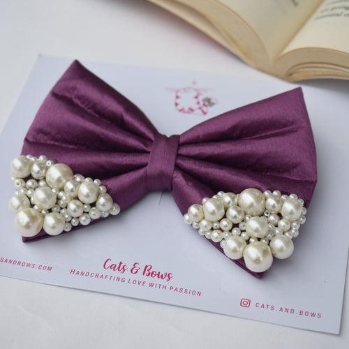 Grape Pearl Bow