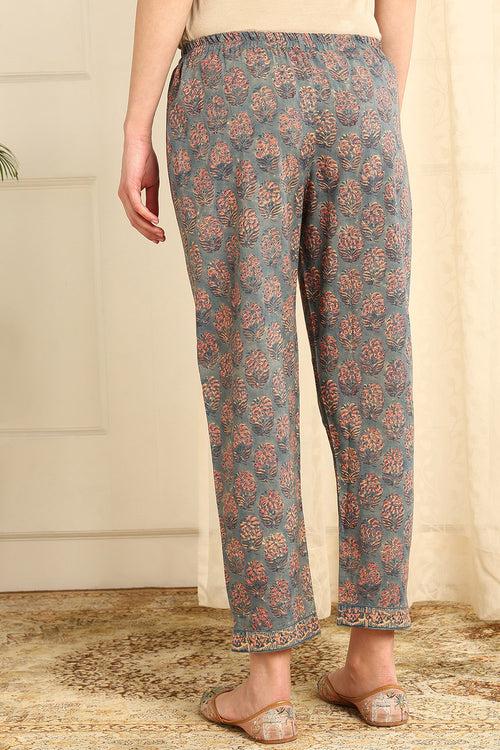 Powder Blue/Beige Farsi Pants