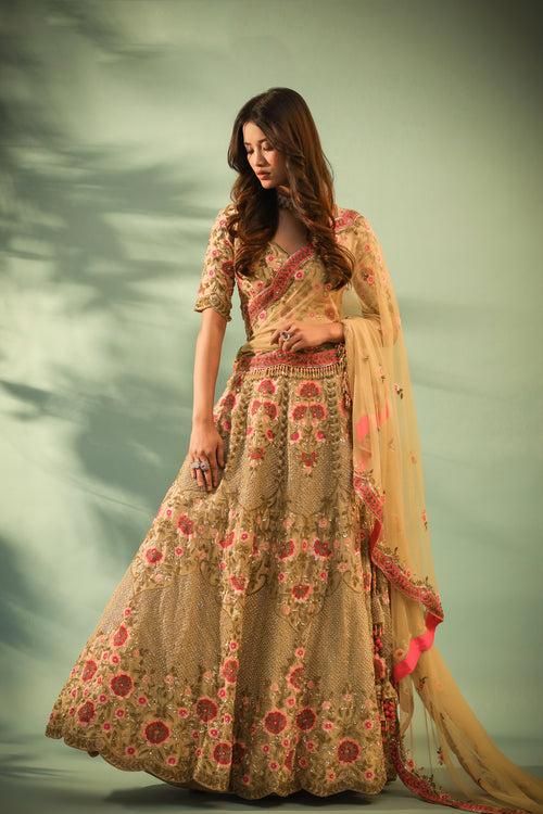 Haseena sunehra sitara mehraab lehenga set