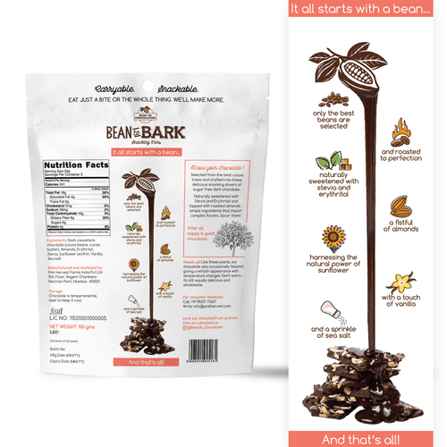 Bean To Bark - Dark Chocolate Sugar Free Almond Crunch