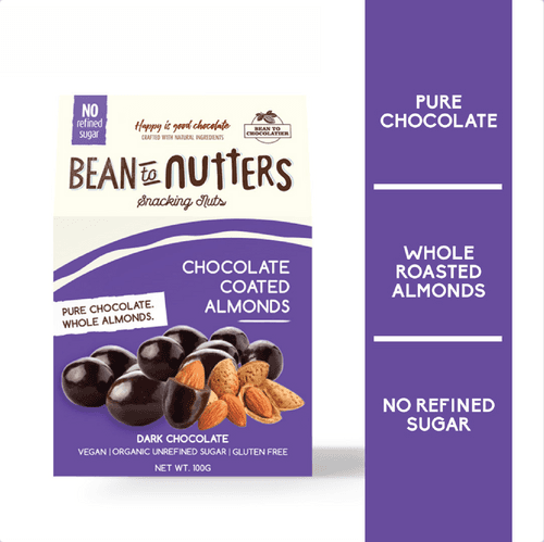 Bean To Nutters -  Dark Chocolate Coated Almonds