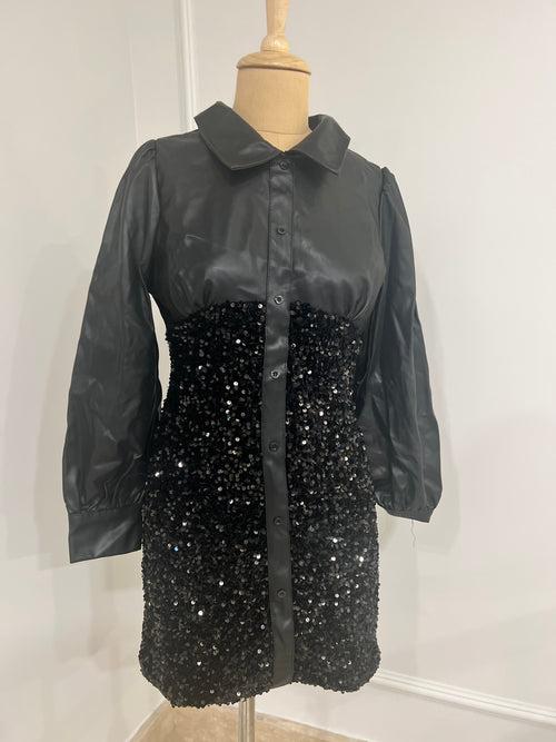 Leather sequin Dress