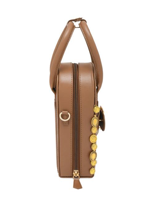 Sunlit Moon Bag - Tan Brown