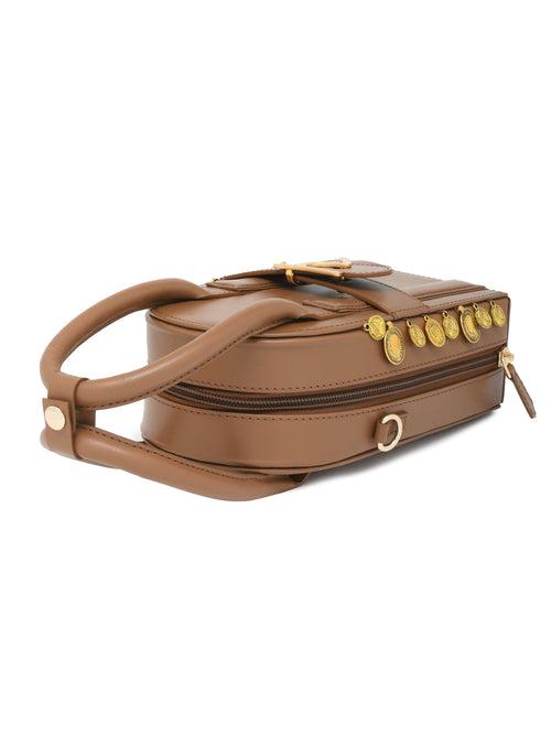 Sunlit Moon Bag - Tan Brown