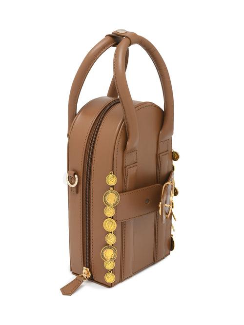 Sunlit Moon Bag - Tan Brown