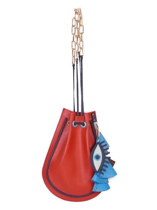 Evil Eye Potli Bag - Chatak Red