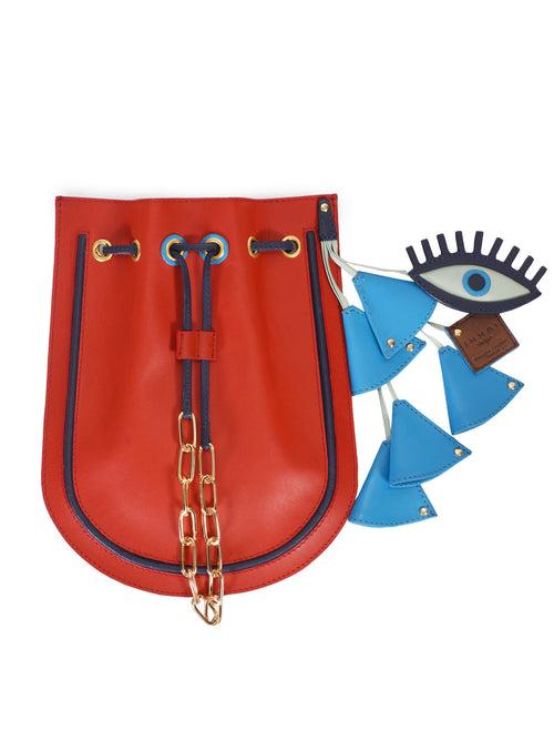 Evil Eye Potli Bag - Chatak Red