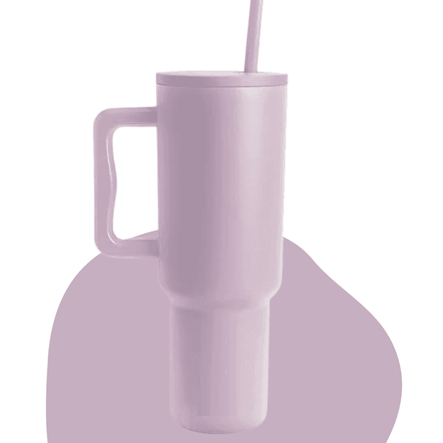 Coffee Tumbler | Colour: Lilac | Stainless Steel Vacuum Insulated