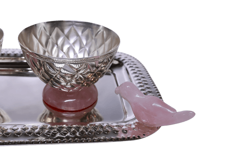 Bird with Diamond Tray and set of bowls