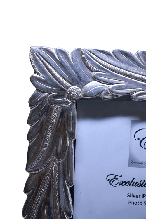 Leaf Design Silver Photo Frame