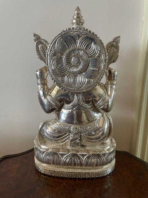 Silver Ganesha 15"