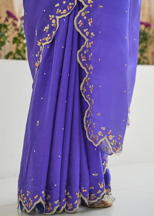 Nargis Saree - Royal Purple