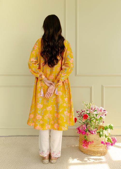 Shibui Kurta Resu Pants Set - Golden Yellow