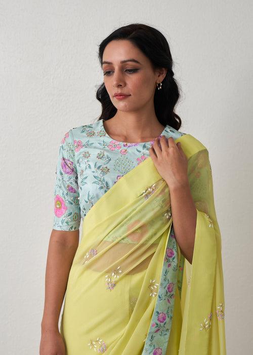 Amai Saree - Buttercup Yellow