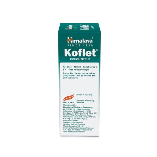 KOFLET SYRUP 100 ML + 6 LOZENGES FREE