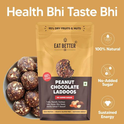 Peanut Chocolate Laddoos - No Added Sugar | 100% Natural