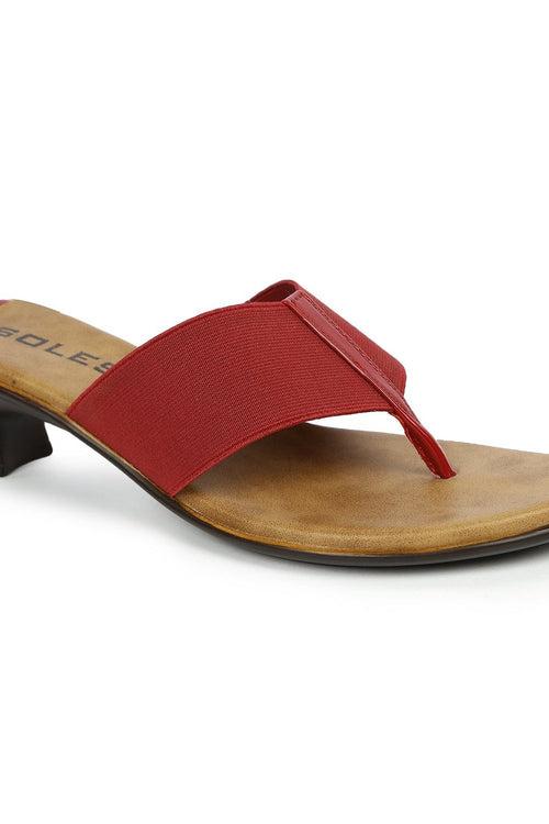 SOLES Maroon Heels - Unique & Stylish Footwear