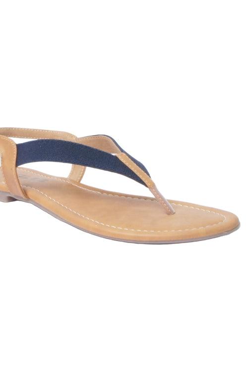 SOLES Vibrant Blue Flat Sandals