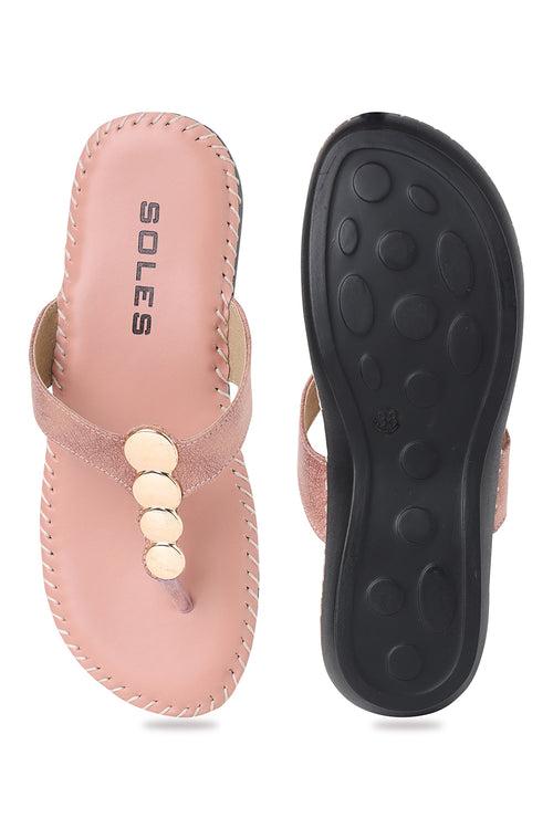 SOLES Embellished Toe Platform Heels
