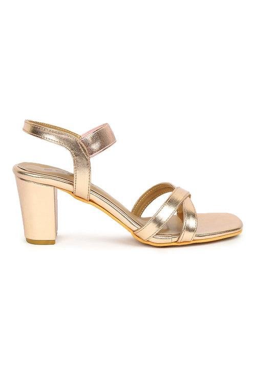 SOLES Women Rose Gold Heels