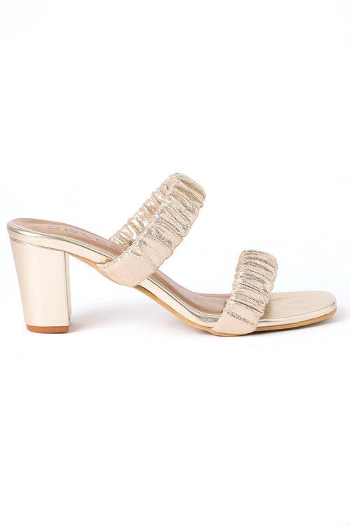 SOLES Gold Heels - Luxurious Elegance
