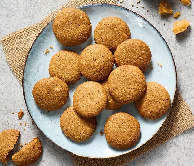 Gluten Free Bajra-Jaggery Cookies - Eggless