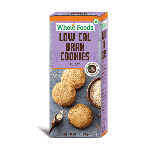 Low Cal Bran Cookies Sweet, Eggless