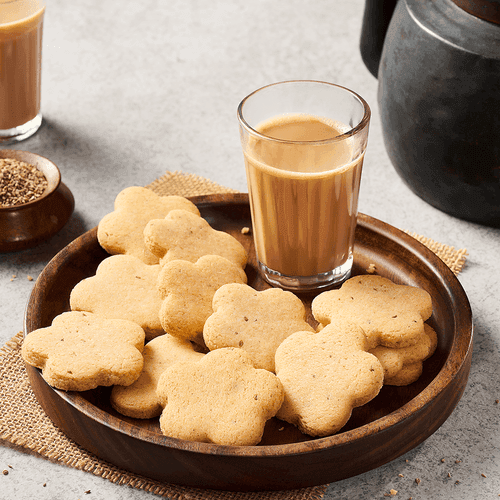 Gluten Free Sweet 'n' Salt Ajwain Cookies - Eggless