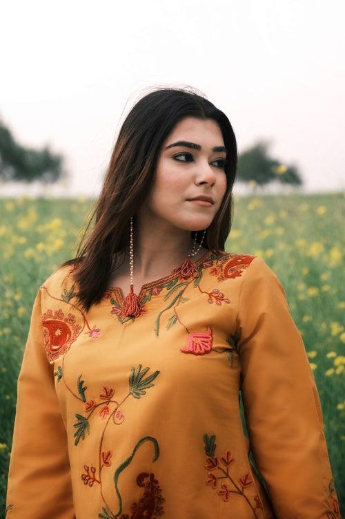 K&M Mustard Summer Kurti