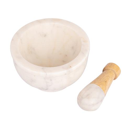 K&M White Mortar Pestle