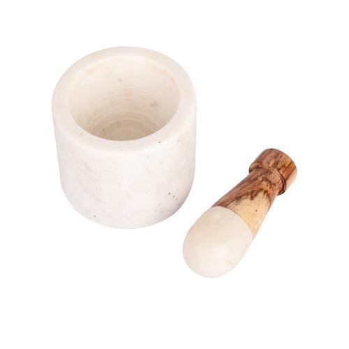 K&M White Mortar Pestle