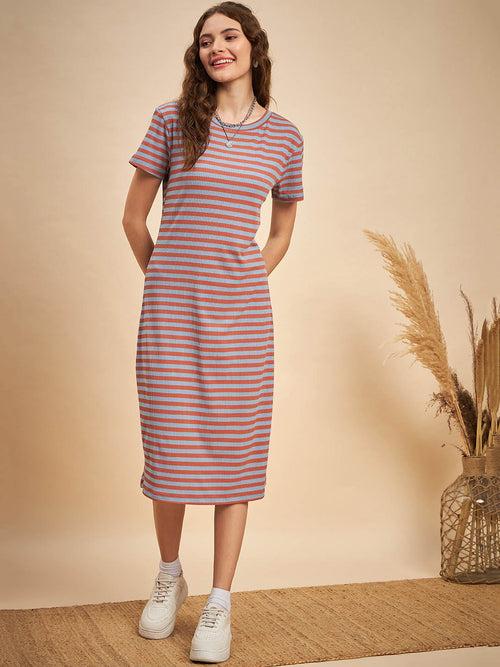 Striped T Shirt Dress