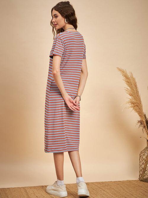 Striped T Shirt Dress