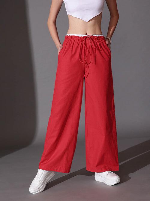 Contrast waist Trouser