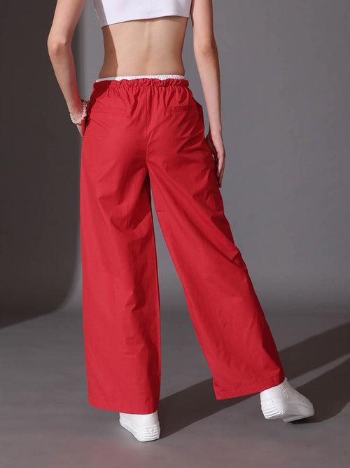 Contrast waist Trouser