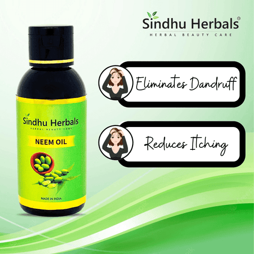 100% PURE NEEM OIL - FOR DANDRUFF FREE HAIR