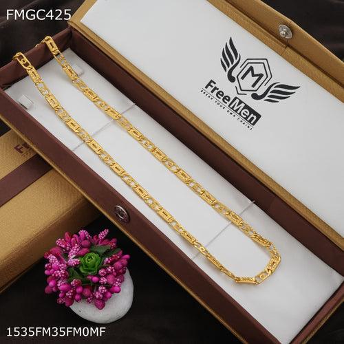 Freemen Nawabi Eight Gold plated Chain Design - FMGC425