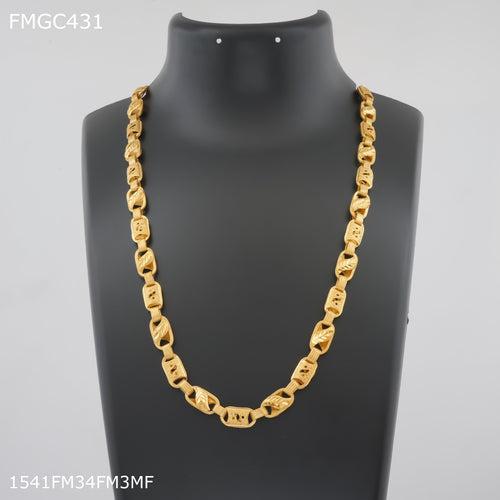 Freemen C cut S Gold plated Chain Design - FMGC431