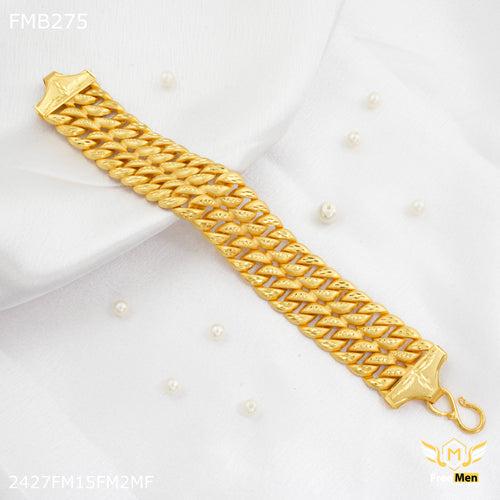 Freemen Two Line Pokel goldne Bracelet For Men - FMB275