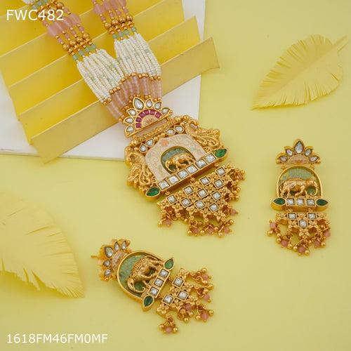 Freemen Elephant Handmade antique with earring for women long set - FWC482