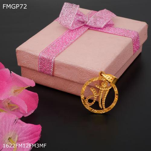 Freemen MAA pendent with gold plated for Men - FMGP72