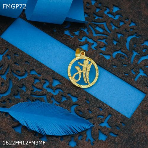 Freemen MAA pendent with gold plated for Men - FMGP72