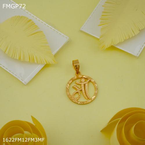 Freemen MAA pendent with gold plated for Men - FMGP72