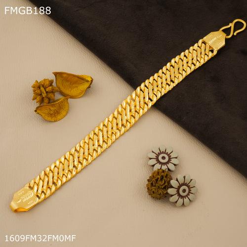 Freemen 1GM Two pokal gold plated bracelet for Men - FMGB188