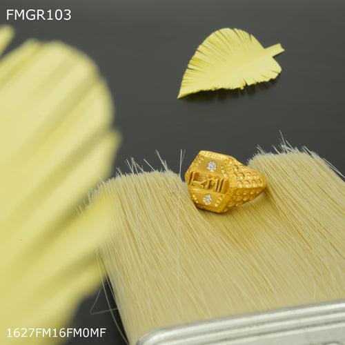 Freemen Ram gold plated ring for men - FMGR103