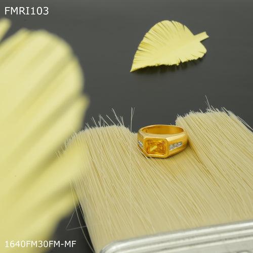 Freeme Yello stone ring design for men - FMRI103