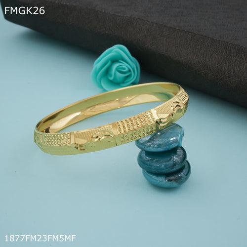 Freemen Pamjabi gold plated Kada  - FMGK26