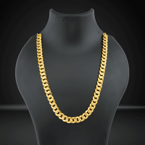 Freemen matte kadi golden chain For Men - FMC500