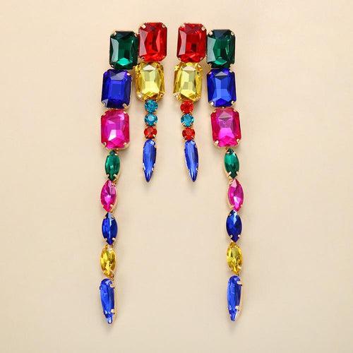 Aegte Multi Tone Cat Tail Statement Earrings | Defines Mood