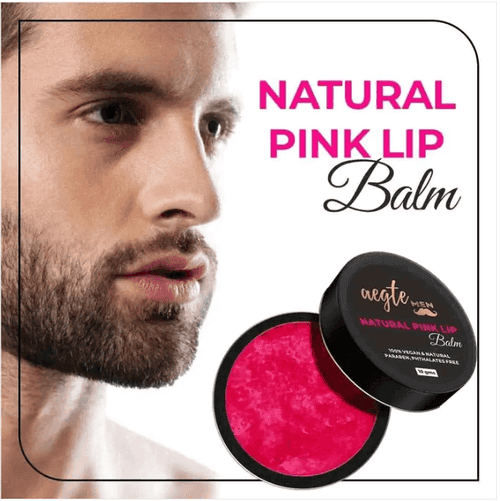 Aegte Men Natural Pink Lip Balm with Beetroot and Tomato